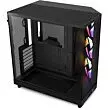NZXT H6 Flow RGB ATX Mid-Tower with Dual Chamber Case - Black | CC-H61FB-R1