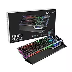Galax Stealth 01 Blue Switch 104 US Layout Gaming Keyboard | KGS0114T1RG1BSL0