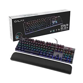 Galax Stealth 03 Blue Switch 104 US Layout Gaming Keyboard | KGS0314T1MR1BBK0