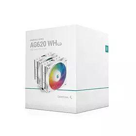 DeepCool AG620 ARGB Dual-Tower 120mm CPU Cooler - White | R-AG620-WHANMN-G-2