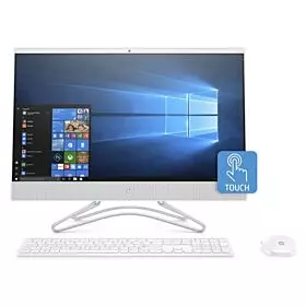 HP Intel All In One 24-F0002NE (Core i7-8700, 2.4Ghz, 8GB Ram, 1TB, 23.8-Inch Touch, Eng-Arb-KB, Win 10) | 4PJ66EA