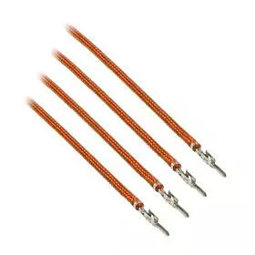 CableMod ModFlex Sleeved Wires - Orange 16 inch - 4 Pack | CM-MSW-16O-4-R-D
