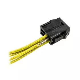 CableMod ModFlex Sleeved Wires - Yellow 8 inch - 4 Pack | CM-MSW-8Y-4-R-D
