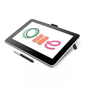Wacom One Digital Drawing Tablet with Screen 13.3-inch Graphics Display | DTC133