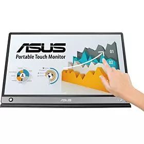 Asus ZenScreen Touch MB16AMT USB Type C Portable 15.6-inches Full HD IPS 10 Point Touch Monitor with built in Battery | MB16AMT