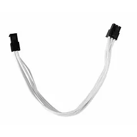 RAIDMAX Sleeved Extension Cables 6-Pin (Pci-e M/F Connector ) 9.8 Inches - White | RC-03-WH