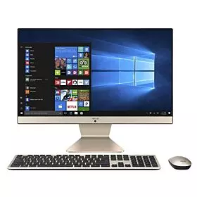 Asus Vivo V272UNT Intel All-in-One Desktop (Core i7-8550U 1.8Ghz, 8GB, 1TB, 27-inch FHD Touchscreen, Nvidia MX150, Win10, Keyboard/Mouse) - Black / Gold | V272UNT-BA007R
