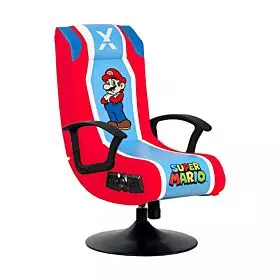 X-Rocker Super Mario Pedestal Folding Chair with 2.1 Audio Built-In Mario Gaming Chair | 2020108