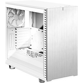 Fractal Define 7 White Case with Clear Tempered Glass