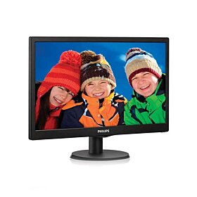 Philips 193V5LSB2 19-inch LCD Monitor with SmartControl Lite 1366x768 - Black | 193V5LSB2