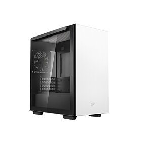 DeepCool Macube 110 Tempered Glass Mid-Tower Micro ATX Case - White | R-MACUBE110-WHNGM1N-G-1