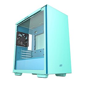 DeepCool Macube 110 Tempered Glass Mid-Tower Micro ATX Case - Green | R-MACUBE110-GBNGM1N-A-1