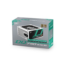 DeepCool DQ750-M 80 Plus Gold 750W Full Modular Power Supply - White | DP-DQ750-M-V2L WH