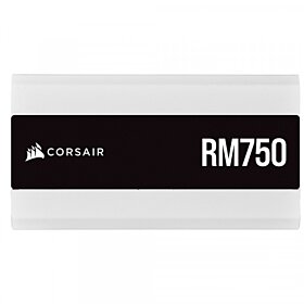 Corsair RM750 80 PLUS Gold 750W Fully Modular ATX PSU - White | CP-9020231-UK
