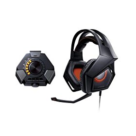 ASUS Strix DSP Gaming Headset / boasts 60mm / plug and play USB audio station, and PC, Mac, PS4, smart-device compatibility | Strix DSP