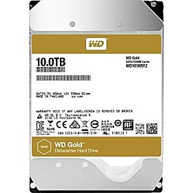 Western Digital WD Gold 10TB Enterprise Class Hard Disk Drive - 7200 RPM Class SATA 6 Gb/s 128MB Cache 3.5 Inch | WD101KRYZ