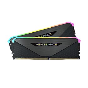Corsair Vengeance RGB RT 16GB (2 x 8GB) 3600MHz C18 DDR4 Memory Kit - Black | CMN16GX4M2Z3600C18