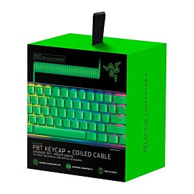 Razer PBT Keycap + Coiled Cable Upgrade Set - Green Edition | RC21-01490700-R3M1