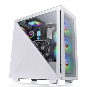 Thermaltake Divider 300 TG ARGB Mid Tower Chassis - White | CA-1S2-00M6WN-01