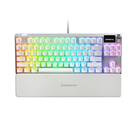 SteelSeries Apex 7 Ghost TKL Wired Mechanical Linear Gaming Keyboard - White | 64656