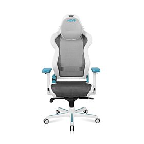 DXRacer AIR Mesh D7200 Ultra-Breathable Gaming Chair - White & Cyan | AIR-RIS-WQ.G-B3