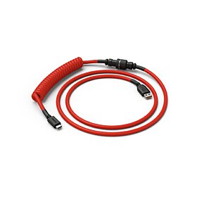 Glorious Coiled Cable - Crimson Red | GLO-CBL-COIL-RED
