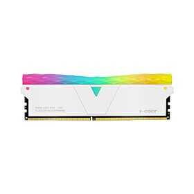 V-Color Prism Pro RGB 8GB 3600MHz DDR4 RAM - White | TL8G36818D-E6PRWWS 
