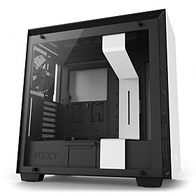 NZXT H700 SECC Steel Tempered Glass ATX Mid Tower Computer Case - White | CA-H700B-W1