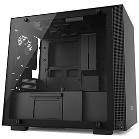 NZXT H200 SECC Steel / Tempered Glass Mini-ITX Tower Computer Case - Black | CA-H200B-B1