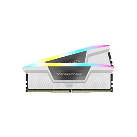 Corsair Vengeance RGB 32GB (2x16GB) 5600MHz DDR5 Memory Kit - White | CMH32GX5M2B5600C36W