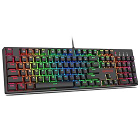 Redragon K582 SURARA RGB LED Backlit Mechanical Gaming Keyboard - Blue Switch | K582-RGB