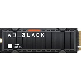 WD SN850 Black 1TB NVMe PCIe Gen4 M.2 2280 SSD With Heatsink | WDBAPZ0010BNC-WRSN