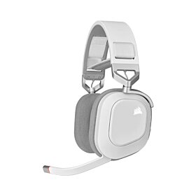 Corsair HS80 RGB Wireless Premium Gaming Headset With Spatial Audio - White | CA-9011236-EU