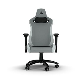Corsair  TC200 Plush Leatherette Light Grey/White Gaming Chair | CF-9010045-WW
