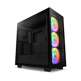 NZXT H7 Elite RGB ATX Mid Tower Gaming Case - Black | CM-H71EB-02