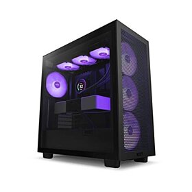 NZXT H7 Flow RGB ATX Mid Tower Gaming Case - Black | CM-H71FB-R1