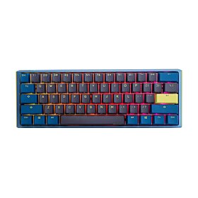 Ducky One 3 Mini RGB DayBreak Brown Switch Mechanical Gaming Keyboard (Arabic Layout) - Blue/Yellow | DKON2161ST-BARPDDBBHHC1