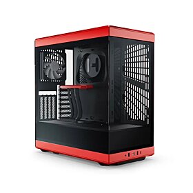 HYTE Y40 Mid-Tower S-Tier Aesthetic Case - Black/Red | CS-HYTE-Y40-BR