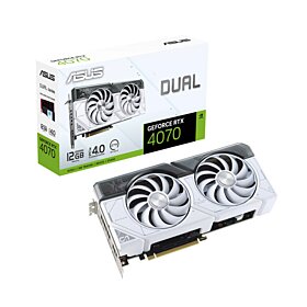 Asus Dual GeForce RTX 4070 White Edition 12GB GDDR6X Graphics Card - DLSS 3