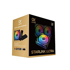 Xigmatek Starlink Ultra 3X Black Easy Clip PWM ARGB Fans | EN40412