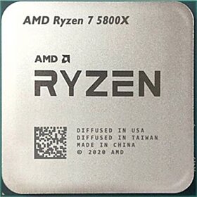 AMD Ryzen 7 5800X 8 Cores, 16 ThreadsDesktop Processor - Tray |100-100000063