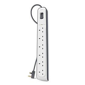 Belkin 6-Outlet Surge Protection Strip with 2M Power Cord | BSV603AF2M