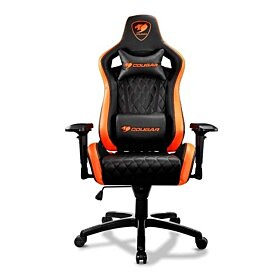 Cougar Armor S Luxury Gaming Chair Black and Orange | 4715302449728