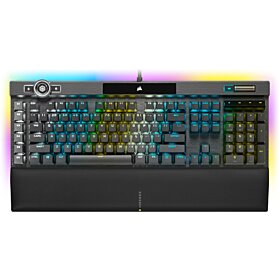 Corsair K100 RGB Mechanical Gaming Keyboard - Cherry MX Speed ​​RGB Silver Key Switches | CH-912A014-NA