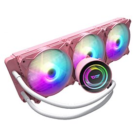 DarkFlash Twister DX360 ARGB LED 360mm AIO Liquid Cooler -Pink | DX-360PK