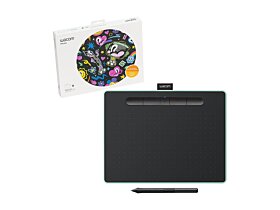 Wacom Intuos Bluetooth, Medium Pistachio drawing tablet, with 3 free creative software downloads, Corel Painter Essentials, Clip Studio Paint Pro and Corel Aftershot | CTL-6100WLE-N