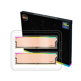 V-Color Gaming Memory RGB 32GB (2x16GB) 6000MHz DDR5 RAM - Gold | TL51660840-E6PGAWK
