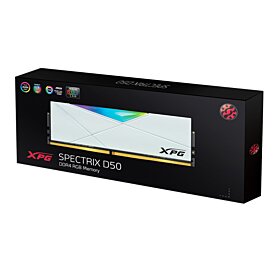 XPG Spectrix D50G 32GB (16GBX2) DDR4 3200MHZ Rgb Desktop Memory  - White | AX4U3200716G16A-DW50