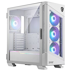 MSI MPG VELOX 100R Mid-Tower ATX Tempered Glass Case - White | 306-7G18W22-809
