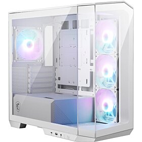 MSI MAG PANO M100R PZ Mid-Tower M-ATX Tempered Glass Case - White | 306-7G24W21-809
